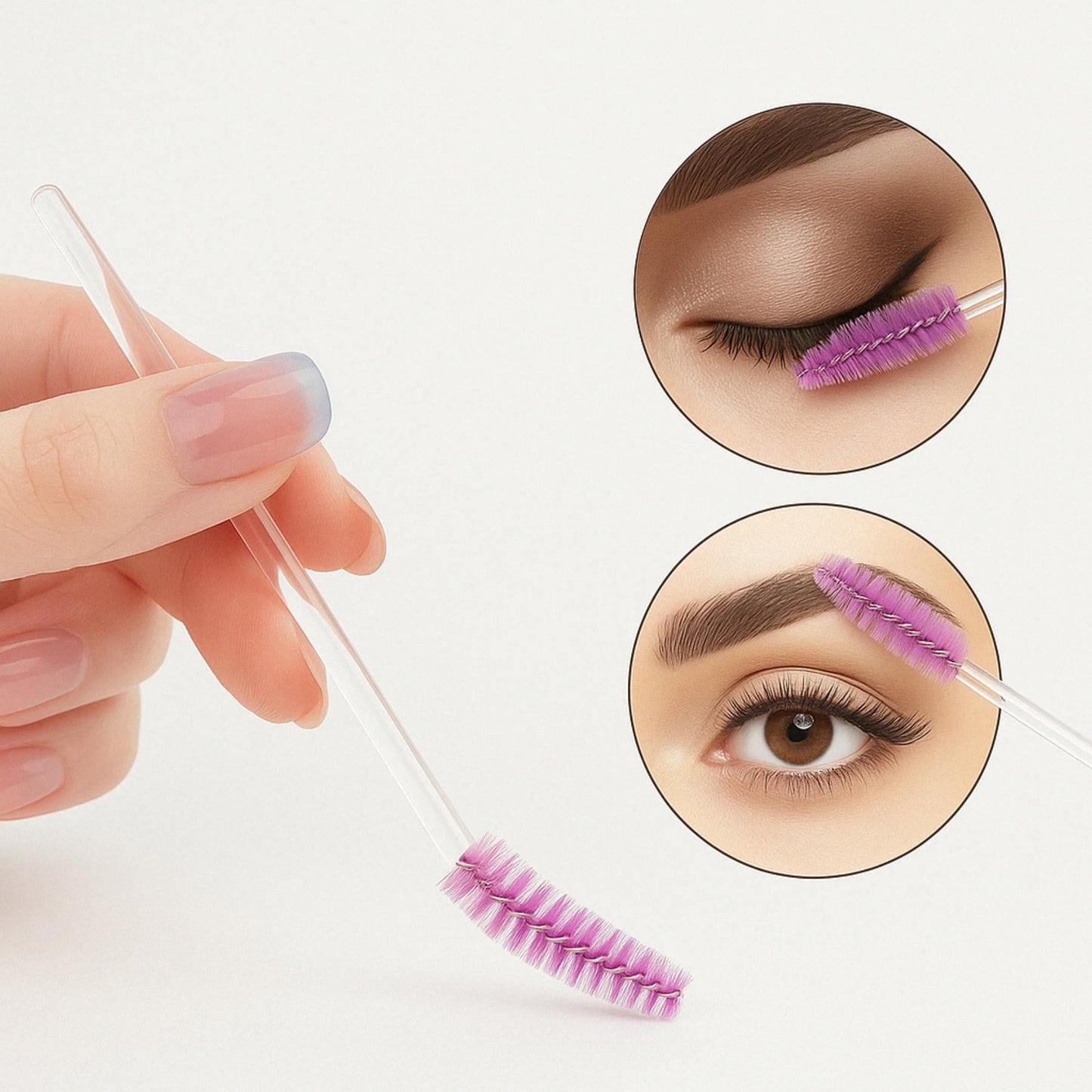 BrowLuxe – 50 brosses pour Sourcils Précisions Parfaites